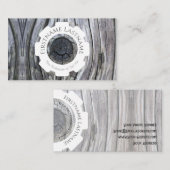 100%天然木オーガニックスタイル内装設計 名刺 (正面/裏面)