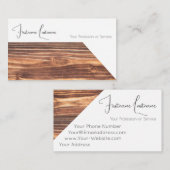 100%天然木オーガニックスタイル内装設計 名刺 (正面/裏面)