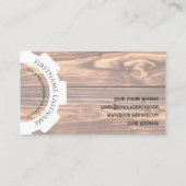 100%天然木オーガニックスタイル内装設計 名刺 (裏面)