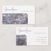 100%天然木オーガニックスタイル内装設計 名刺 (正面/裏面)