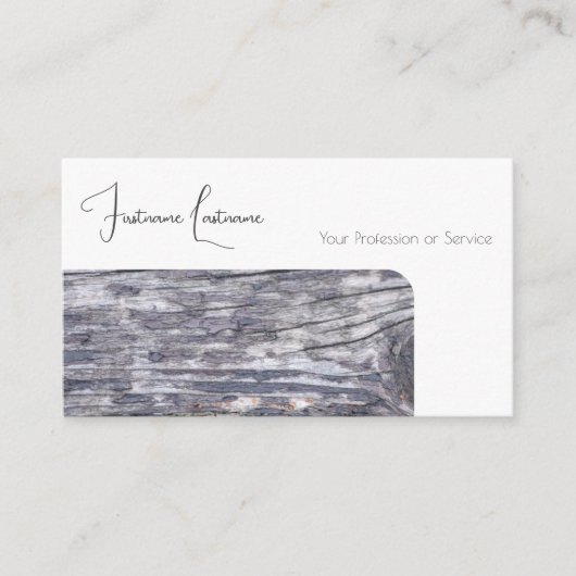 100%天然木オーガニックスタイル内装設計 名刺 (正面)