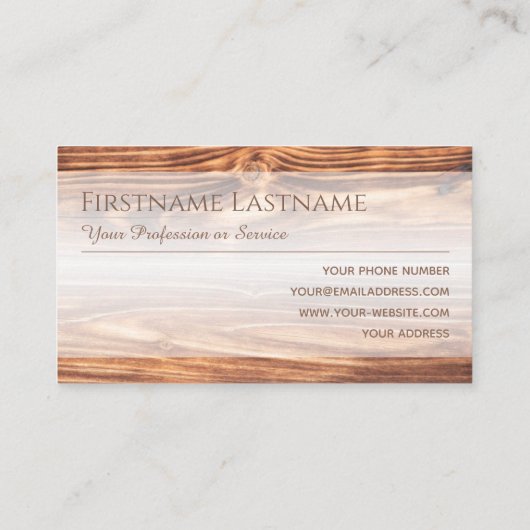 100%天然木オーガニックスタイル内装設計 名刺 (裏面)