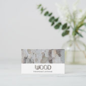 100%天然木オーガニックスタイル木文字 名刺 (スタンド正面)