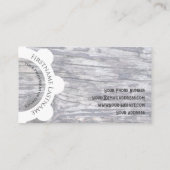 100%天然木オーガニックスタイル白丸 名刺 (裏面)