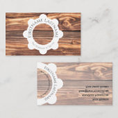 100%天然木オーガニックスタイル白丸 名刺 (正面/裏面)