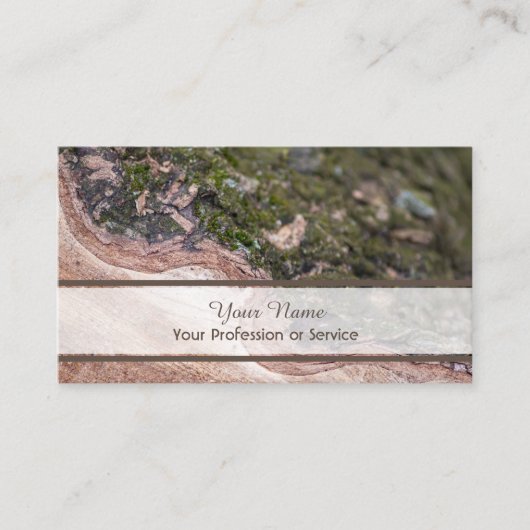 100%天然木オーガニックスタイル 名刺 (正面)