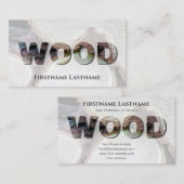 100%天然木オーガニック木木木文字 名刺 (正面/裏面)