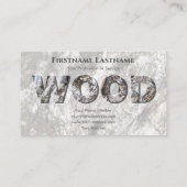 100%天然木オーガニック木木木文字 名刺 (裏面)