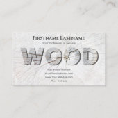 100%天然木オーガニック木木木文字 名刺 (裏面)