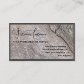 100%天然木製オーガニックスタイル家具デザイン 名刺 (裏面)