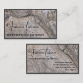 100%天然木製オーガニックスタイル家具デザイン 名刺 (正面/裏面)