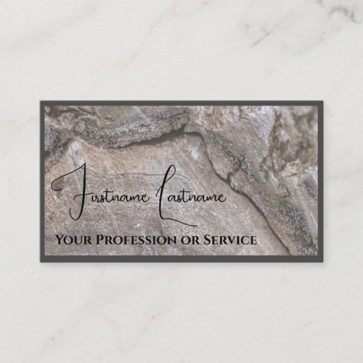 100%天然木製オーガニックスタイル家具デザイン 名刺 (正面)