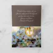 100.太陽と梅日本のの花 サンキューカード (内部)