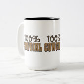 100%女性のカーボーイ ツートーンマグカップ (正面左)