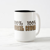 100%女性のカーボーイ ツートーンマグカップ (正面右)