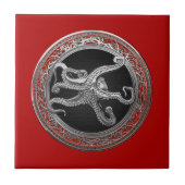 【100】守備姿勢の聖銀蛸 タイル (正面)