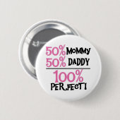 100%完全 缶バッジ (正面&裏面)