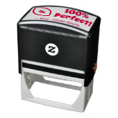 "100%完璧!" +教育者の名前ラバースタンプ セルフインキングスタンプ (商品)