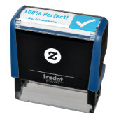 "100%完璧!" +教育者の名前ラバースタンプ セルフインキングスタンプ (商品)