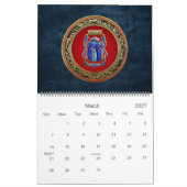 [100]宝のトローブ：古代エジプトのスカラブ カレンダー (3月 2027)