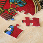 [100]宝庫：エジプト《鳥》ハヤブサ ジグソーパズル (側面)