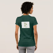 100%年のオーガニックな綿のヨガタンク Tシャツ (裏面フル)