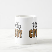 100%年のカウボーイ コーヒーマグカップ (中央)