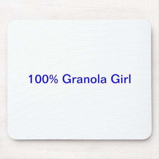 100%年のグラノーラの女の子のマウスパッド マウスパッド (正面)
