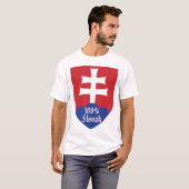 100%年のスロバキア Tシャツ (正面フル)