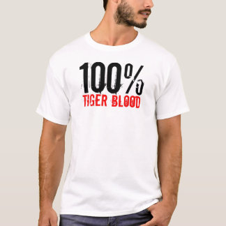 100%年のトラの血 Tシャツ