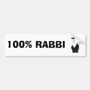 100%年のラビのバンパーステッカー バンパーステッカー