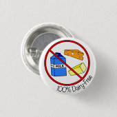 100%年の酪農場は放します 缶バッジ (正面&裏面)