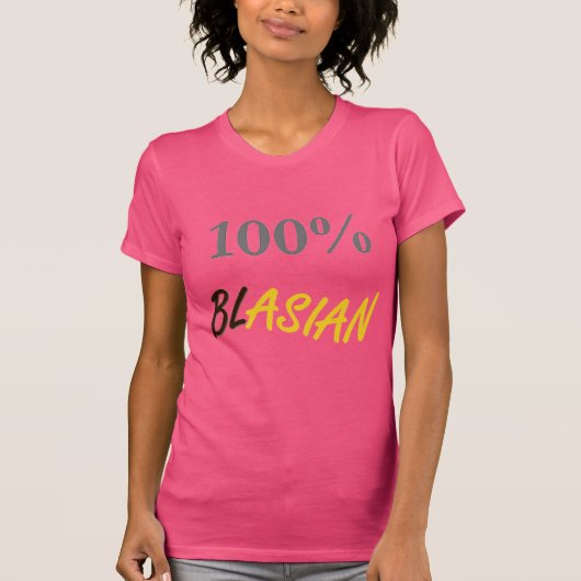 100%年のBlasianの女性の基本的なTシャツ Tシャツ (正面)