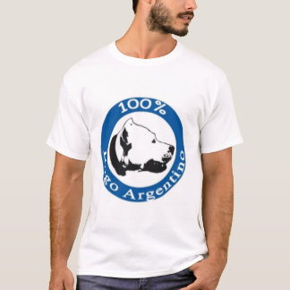 100%年のDogo Argentino Tシャツ