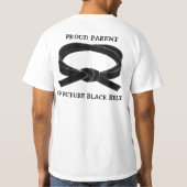 100%年のGoju Ryuの空手は誇りを持ったな親Tシャツをします Tシャツ (裏面)