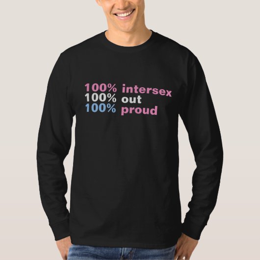 100%年のIntersex Tシャツ (正面)