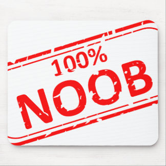 100%年のNoobのゴム印 マウスパッド