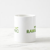 100%年のRawganicの未加工食糧 コーヒーマグカップ (中央)