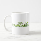 100%年のRawganicの未加工食糧 コーヒーマグカップ (左)