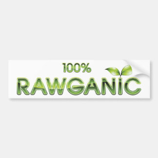 100%年のRawganicの未加工食糧 バンパーステッカー