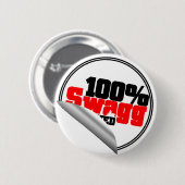 100%年のSwaggの公認ボタン 缶バッジ (正面&裏面)