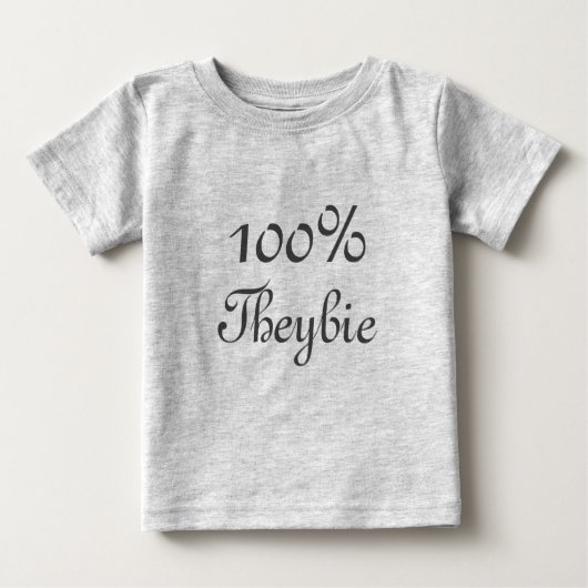 100%年のTheybieのティー ベビーTシャツ (正面)