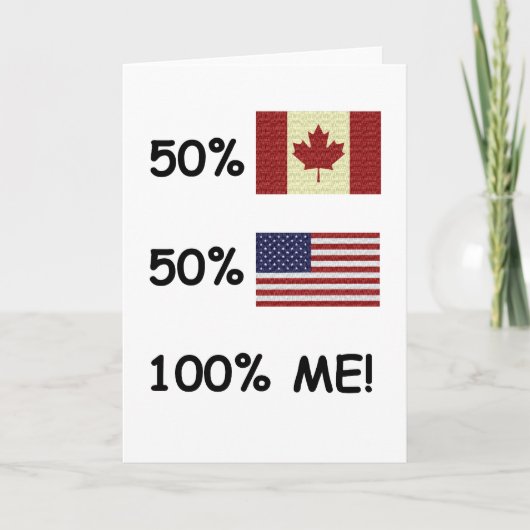 100%年私カナダ人かアメリカ人 カード (正面)