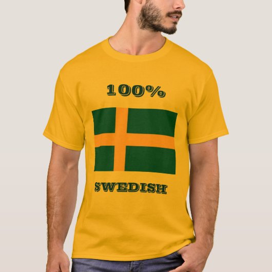 100%年、スウェーデン語 Tシャツ (正面)