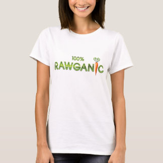 100%年Rawganicの未加工食糧-にんじんの Tシャツ