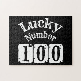 100 -幸運な100番 ジグソーパズル