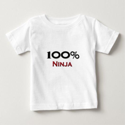 100%忍者 ベビーTシャツ (正面)