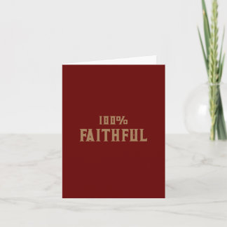 100％忠誠の裏切り者バレンタインデーのカード カード
