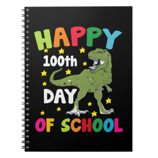100 日の学校 ティラノサウルス 100 日目の学校 ノートブック (正面)