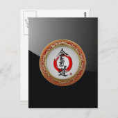 [100]日本の書道 – 合気道 ポストカード (正面/裏面)